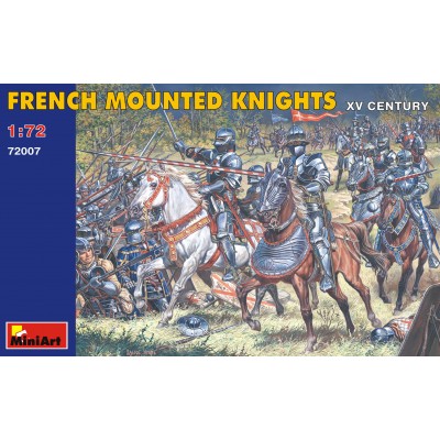 FRENCH MOUNTED KNIGHTS ( XV CENTURY ) - 1/72 SCALE - MINIART 72007